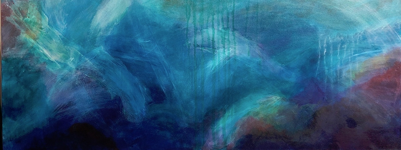 Water abstract painting