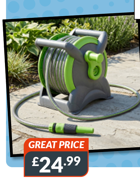Compact hose reel. Great price - £24.99