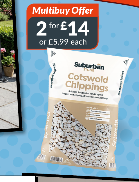 Suburban Stone Cotswold Chippings. multibuy offer - 2 for £14 or £5.99 each