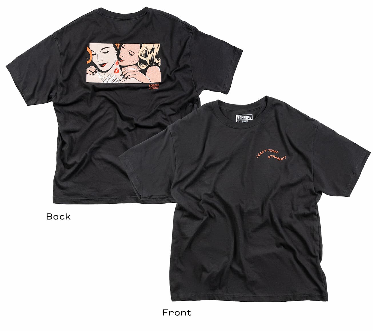 The front and back of the J. Prince Pride Tee