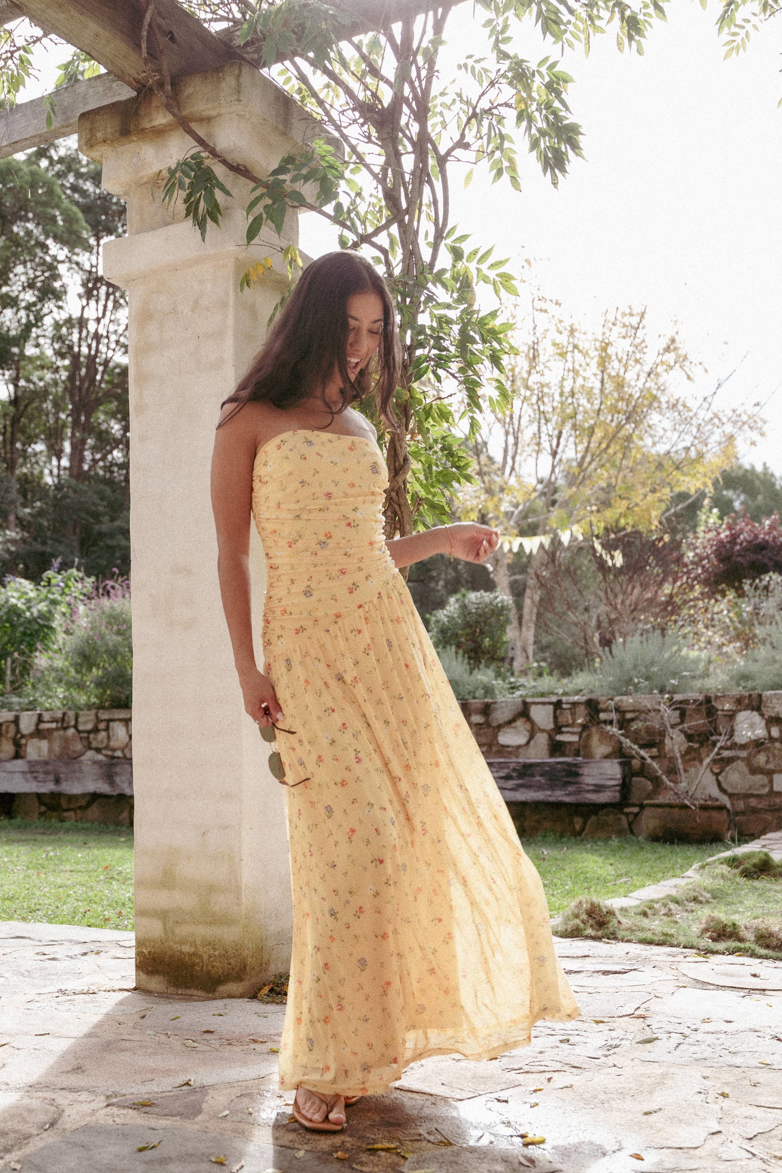 Image of Calypso Maxi Dress - Yellow Meadow