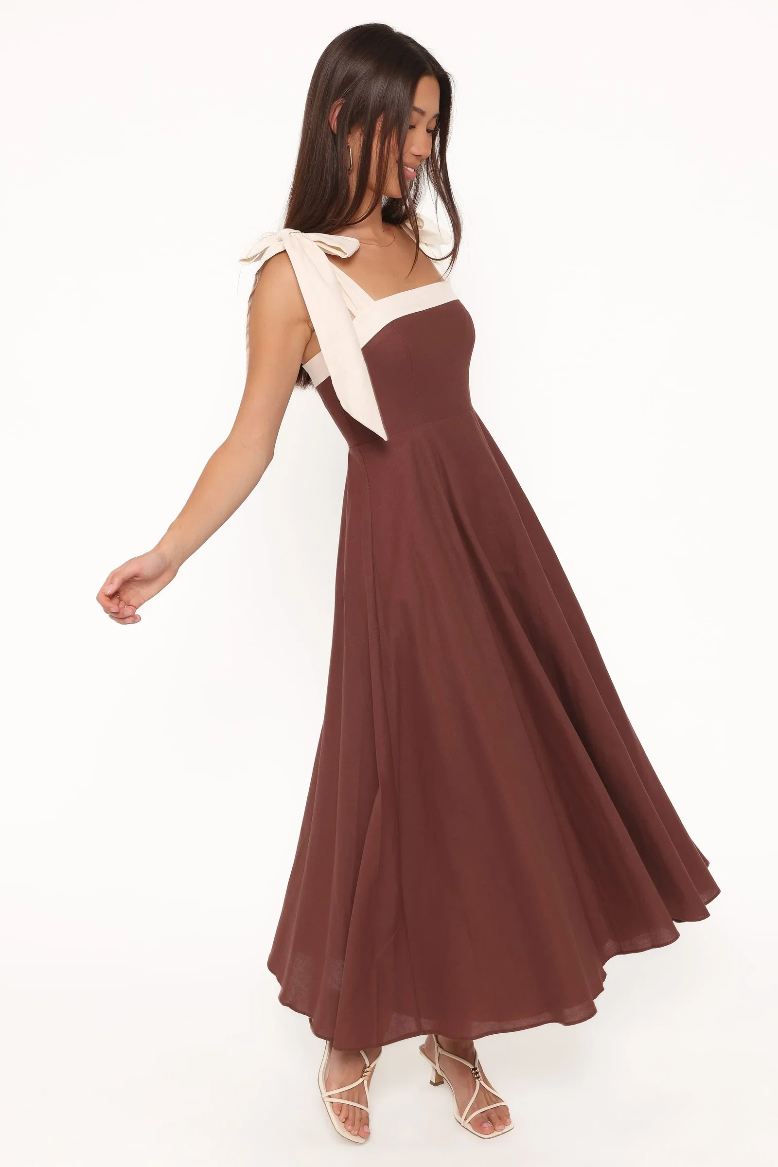 Image of Olinda Midi Dress - Chocolate