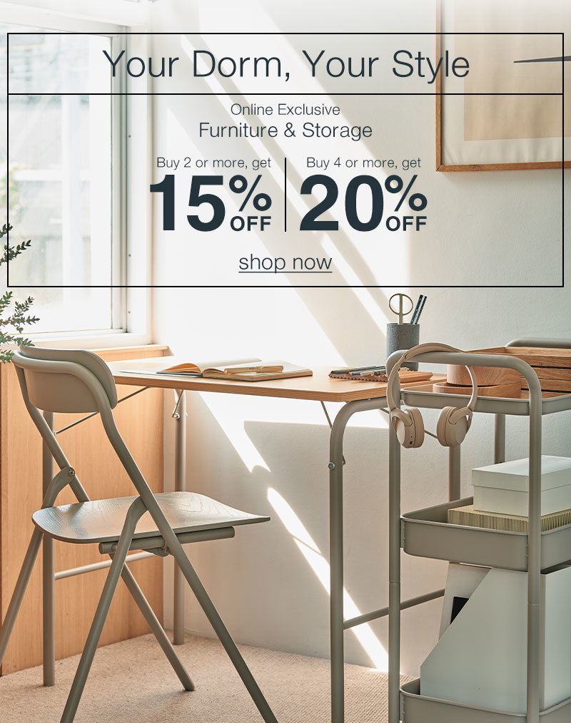 Shop 20% Off 4+ Storage and Furniture Items Online Only