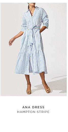 Ana Dress in Hampton Stripe