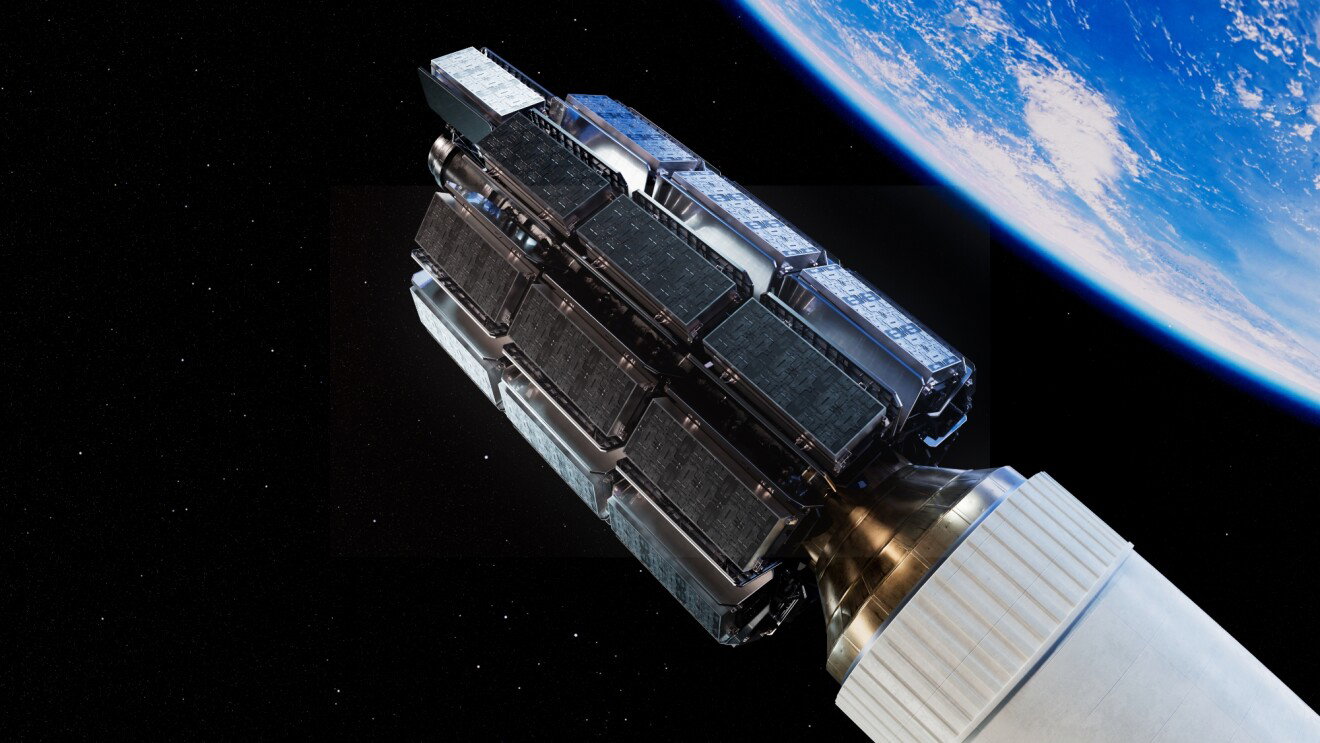 Satellite orbiting the earth