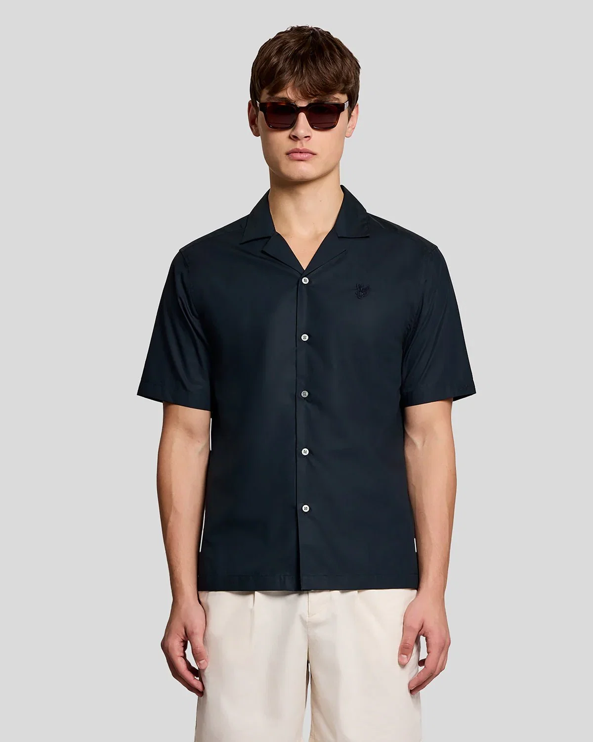 Image of Revere Collar Poplin Shirt