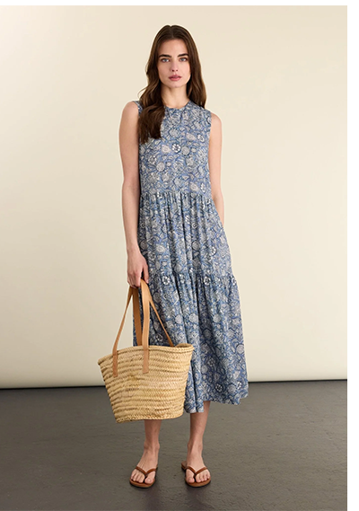 Annmarie Sleeveless Printed Dress