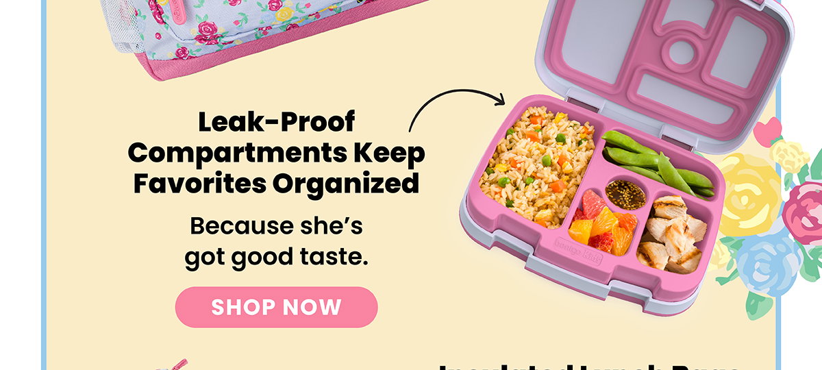 Leak-Proof Compartments Keep Favorites Organized - Because She's Got Good Taste - Shop Now