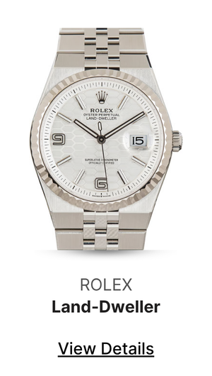 Pre-Owned Rolex Land-Dweller 36 Ref 127234 White Honeycomb Motif Dial