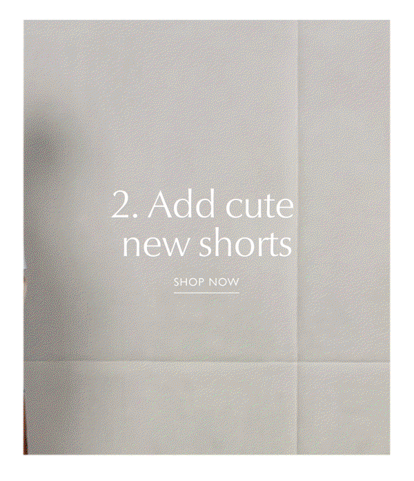 2. Add cute new shorts. Video of EVEREVE model posing in cute striped denim shorts. SHOP NOW