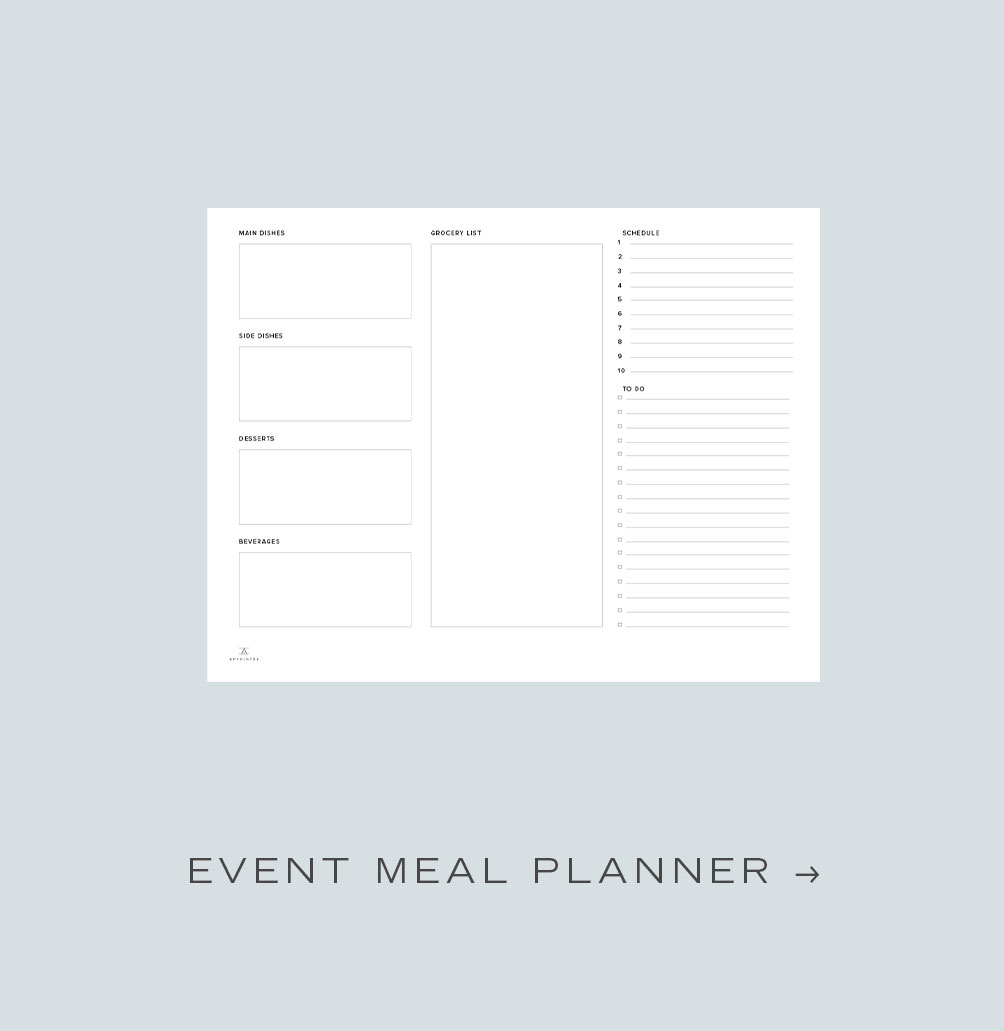 EVENT MEAL PLANNING