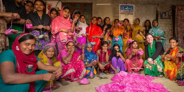 The artisan partners in India and Nepal who handcraft Darn Good Yarn pieces