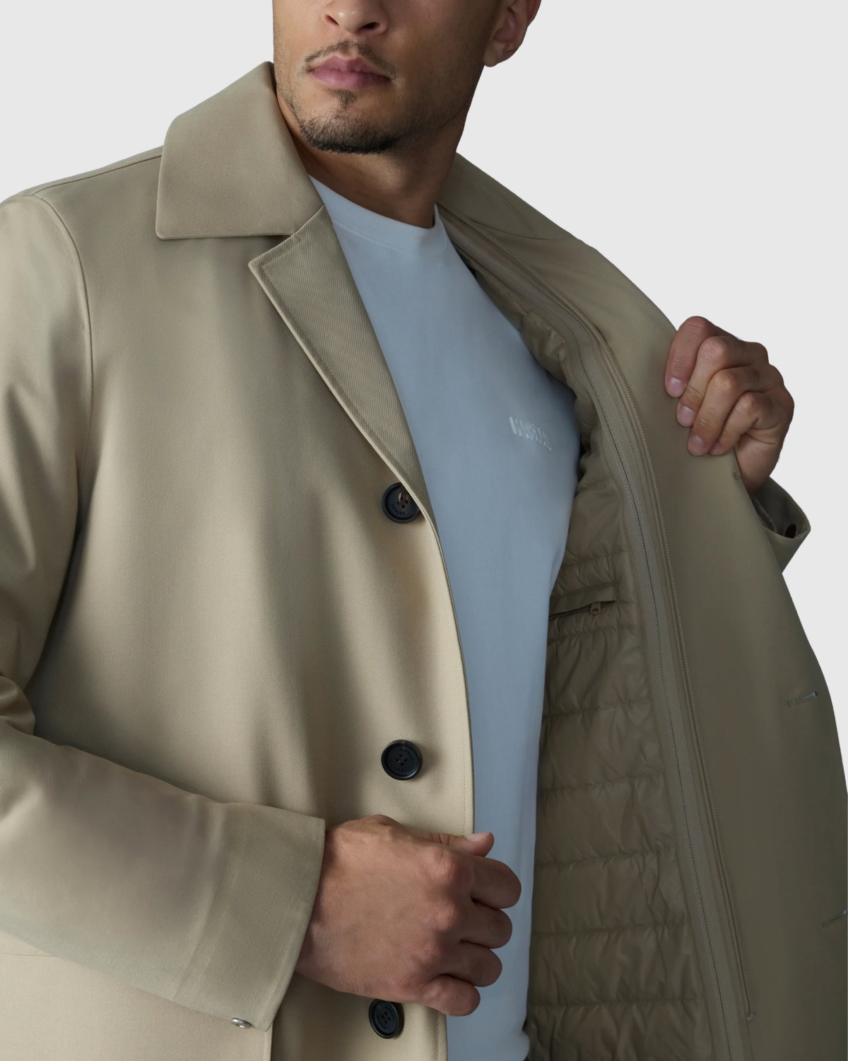 MATHIAS 3-in-1 Balmacaan Coat with Removable Down Liner