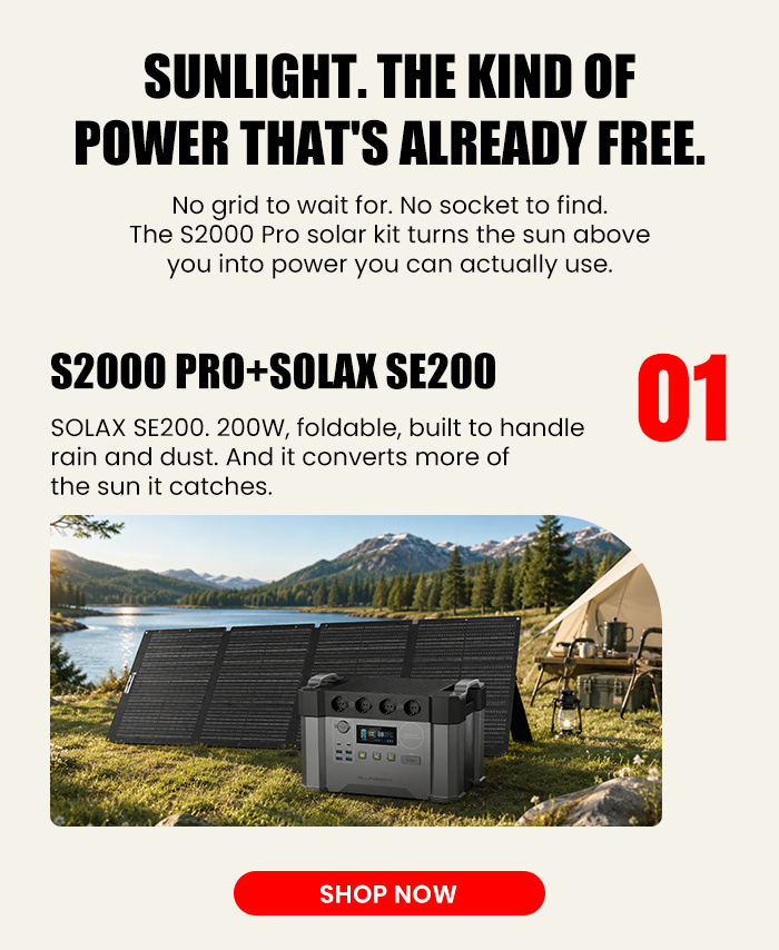 S2000 Pro + 200W Solar Panel | 2400W Solar Generator Kit
