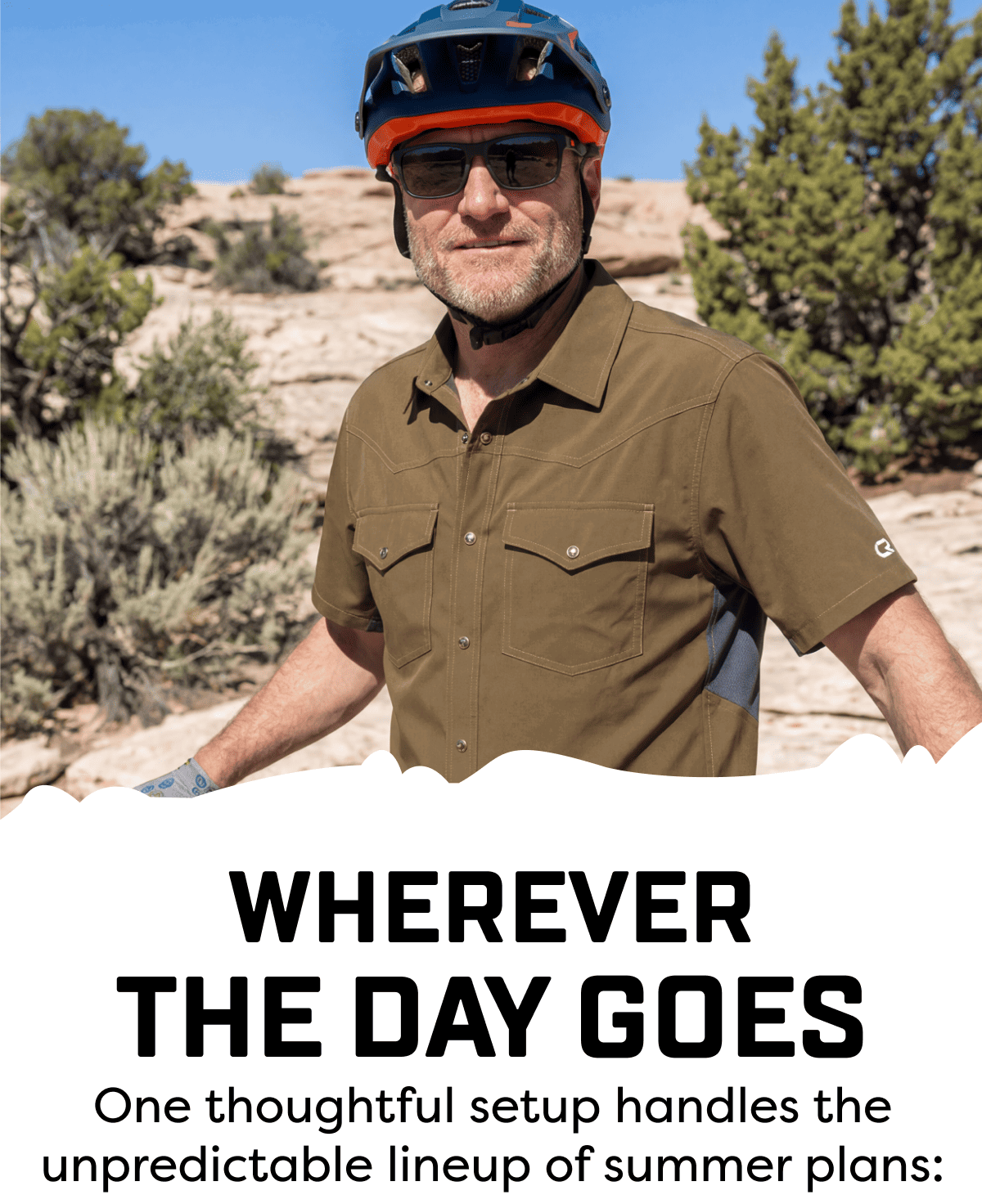 You don’t need a backup outfit stuffed in your bag for after the ride.