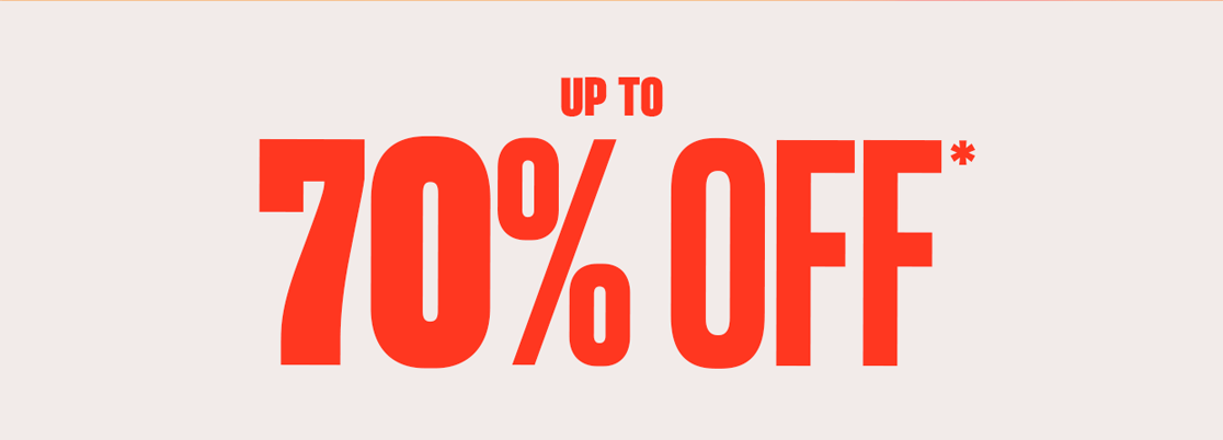 Sale Frenzy! Up to 70% Off*