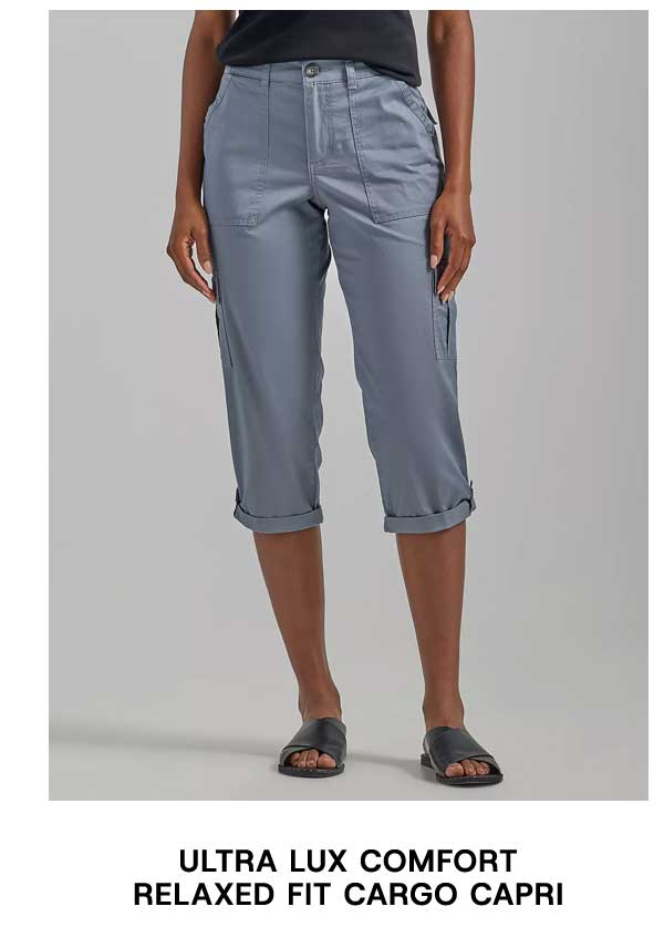 Ultra Lux Comfort Relaxed Fit Cargo Capri