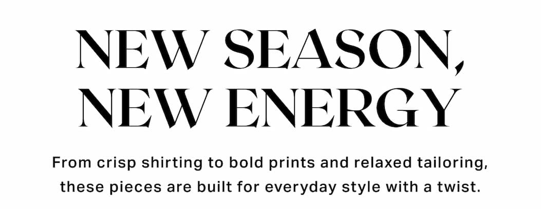 New Season, New Energy
