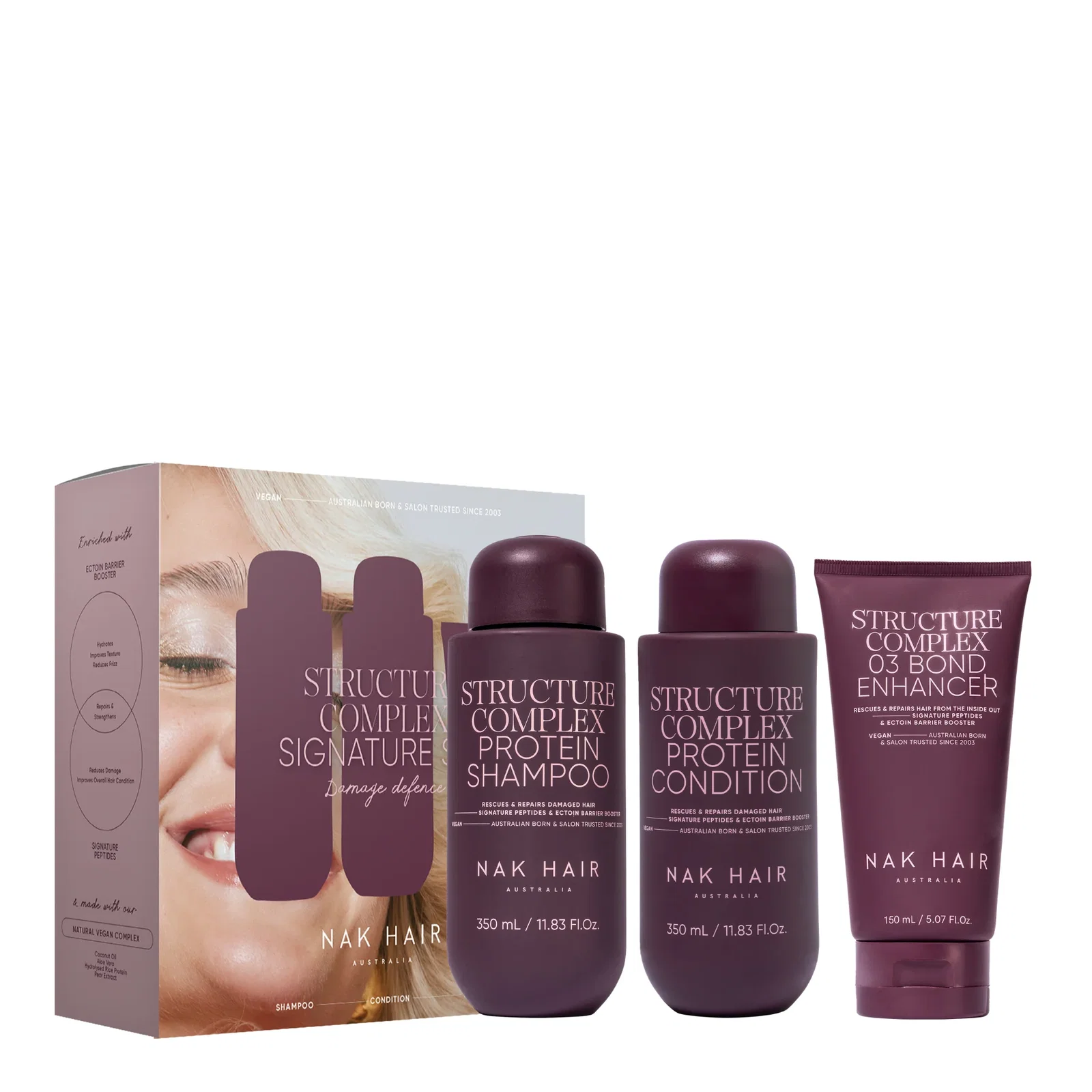 Image of NAK Hair Signature Structure Complex Trio Pack