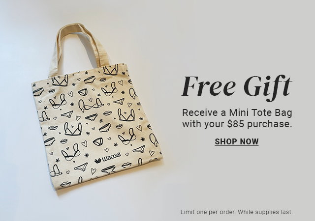 Free Gift. Receive a mini tote bag with your $85 purchase.