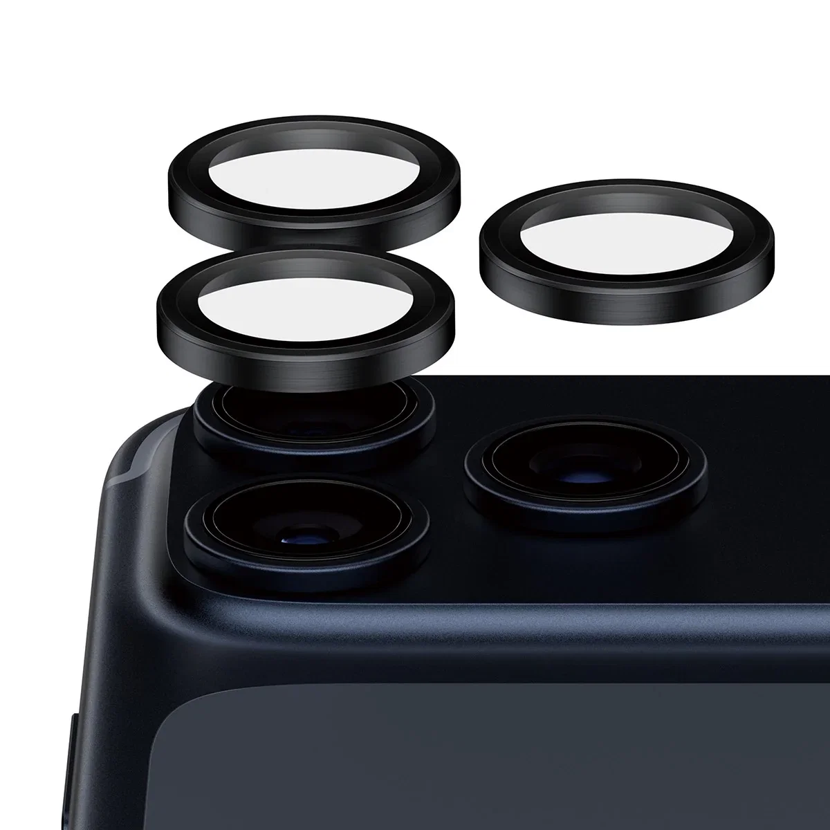 Image of PanzerGlass® Hoops® Ceramic II Camera Lens Protector iPhone 17 Pro | iPhone 17 Pro Max | iPhone 16 Pro | 16 Pro Max