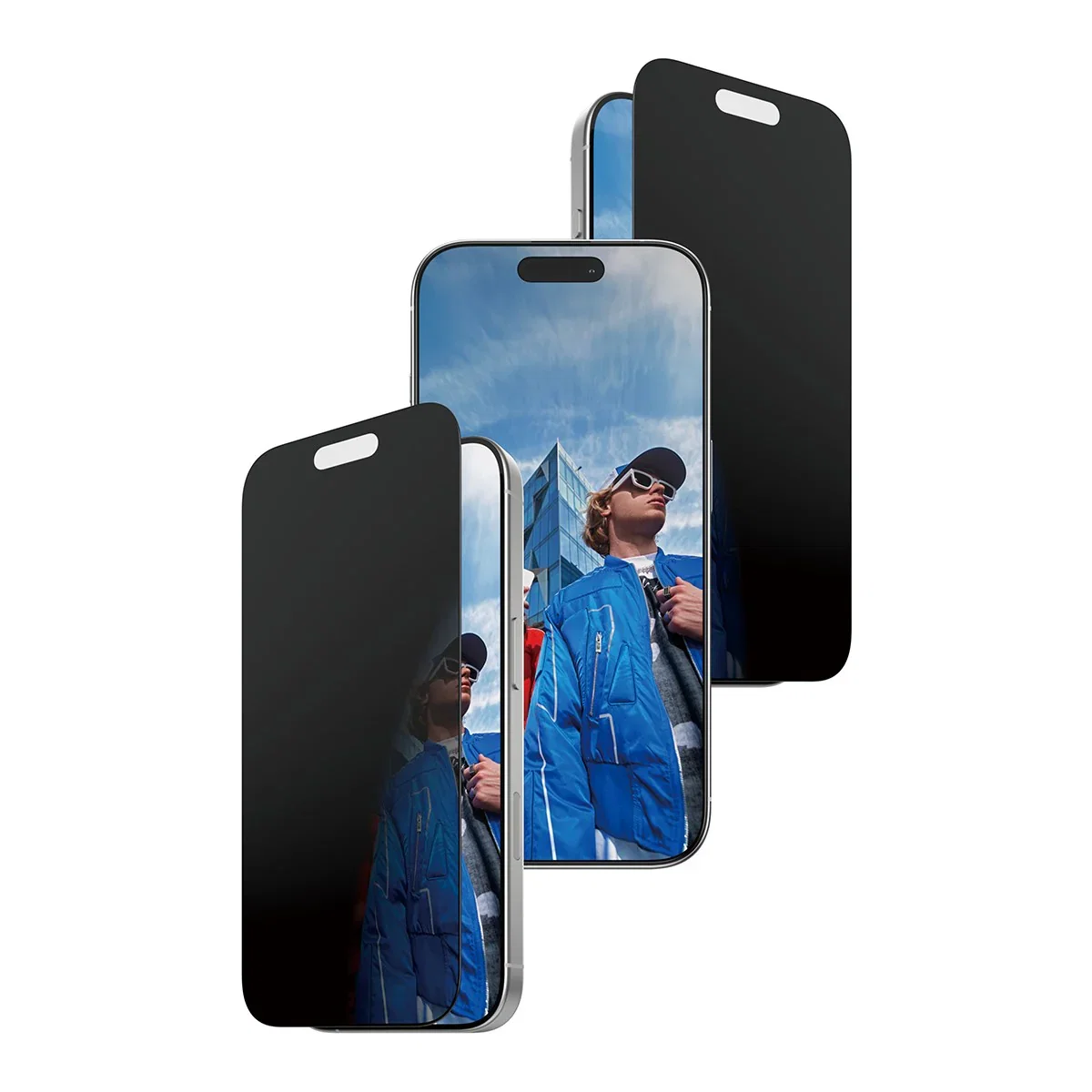 Image of PanzerGlass® 2-Way Privacy Screen Protector iPhone 17 | iPhone 16 Pro | Ultra-Wide Fit w. Fastfit in-a-box