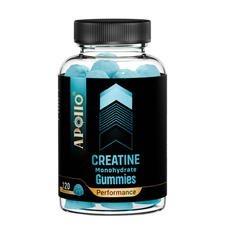 Apollo Nutraceuticals Creatine Monohydrate Gummies Blueberry 120 Gummies
