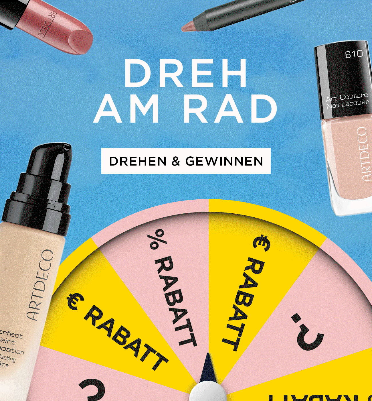 Letzte Chance am Sommer Glücksrad zu drehen um Dir bis zu 25% auf Deinen Warenkorb zu sichern