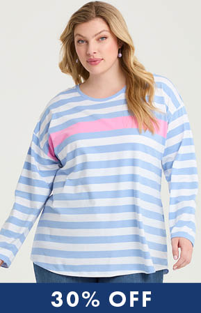 COTTON PASTEL STRIPE TOP