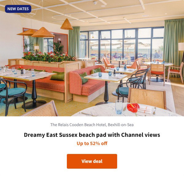 Dreamy East Sussex beach pad with Channel views