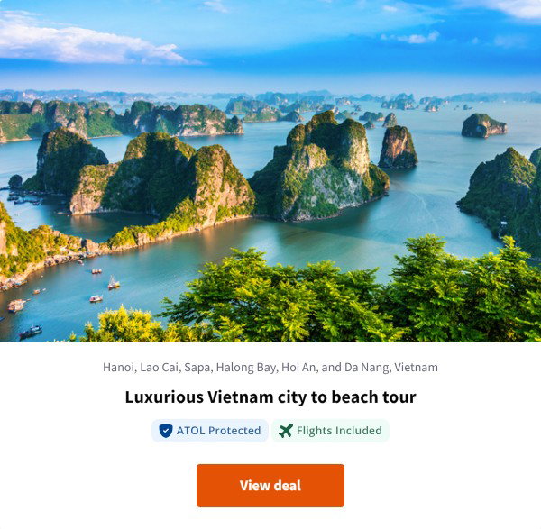 Luxurious Vietnam city to beach tour