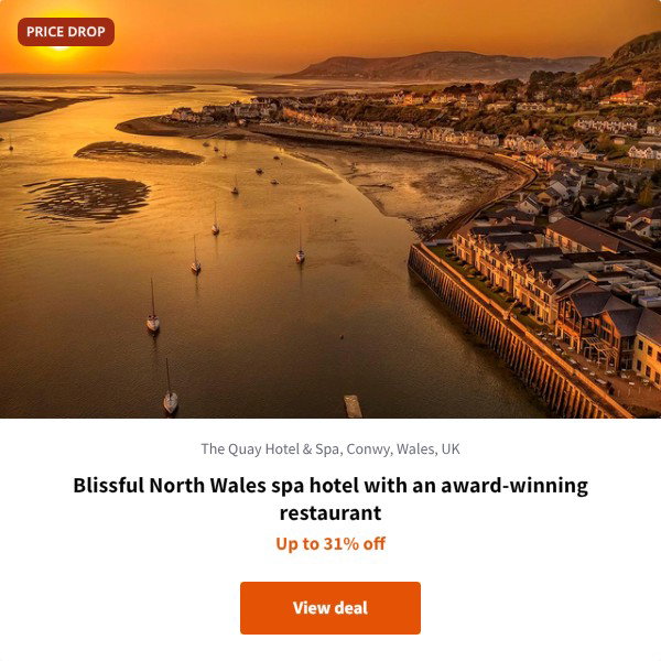 Blissful North Wales spa hotel with an award-winning restaurant