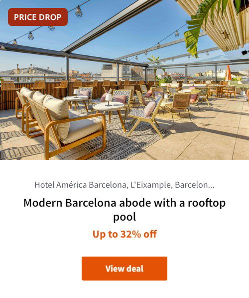 Modern Barcelona abode with a rooftop pool