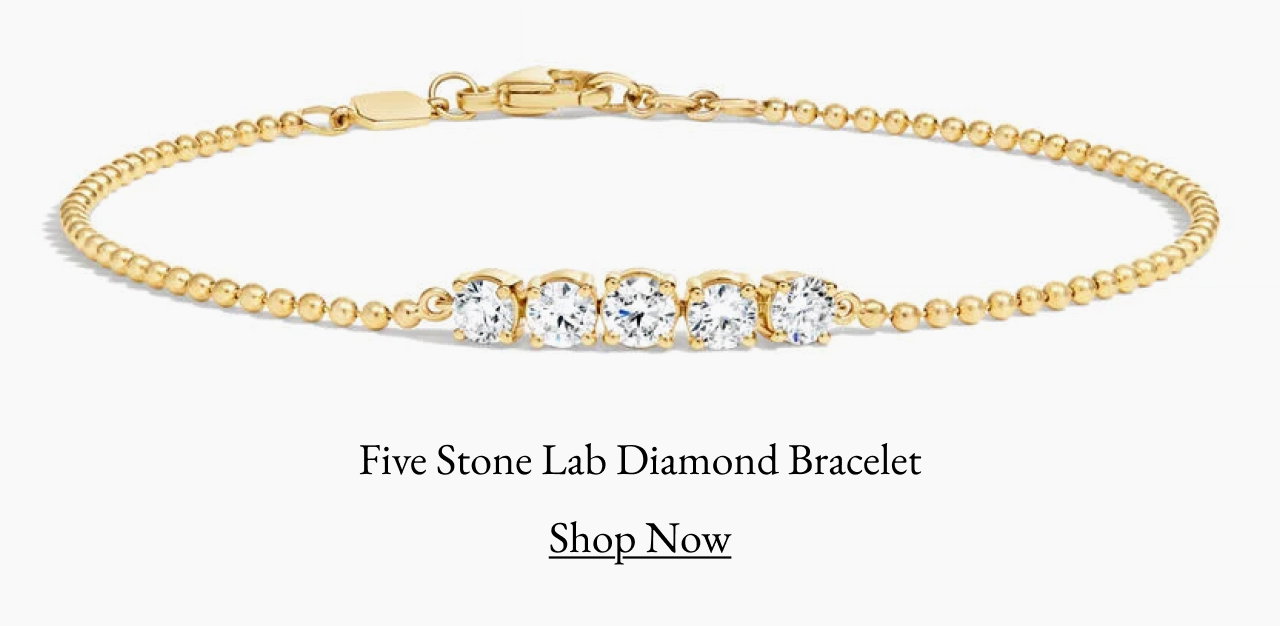 Five Stone Lab Diamond Bracelet
