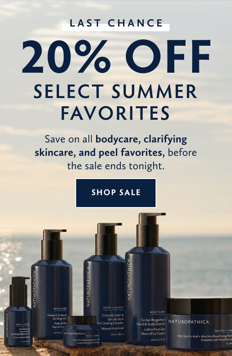 Last Chance! 20% OFF Select Summer Favorites