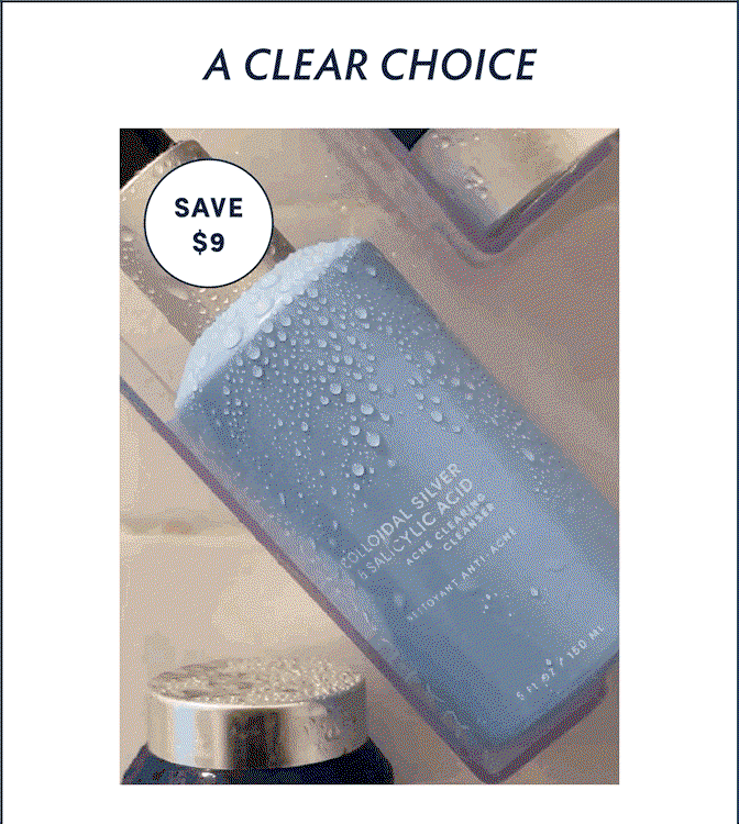 Shop Colloidal Silver & Salicylic Acid Acne Clearing Cleanser