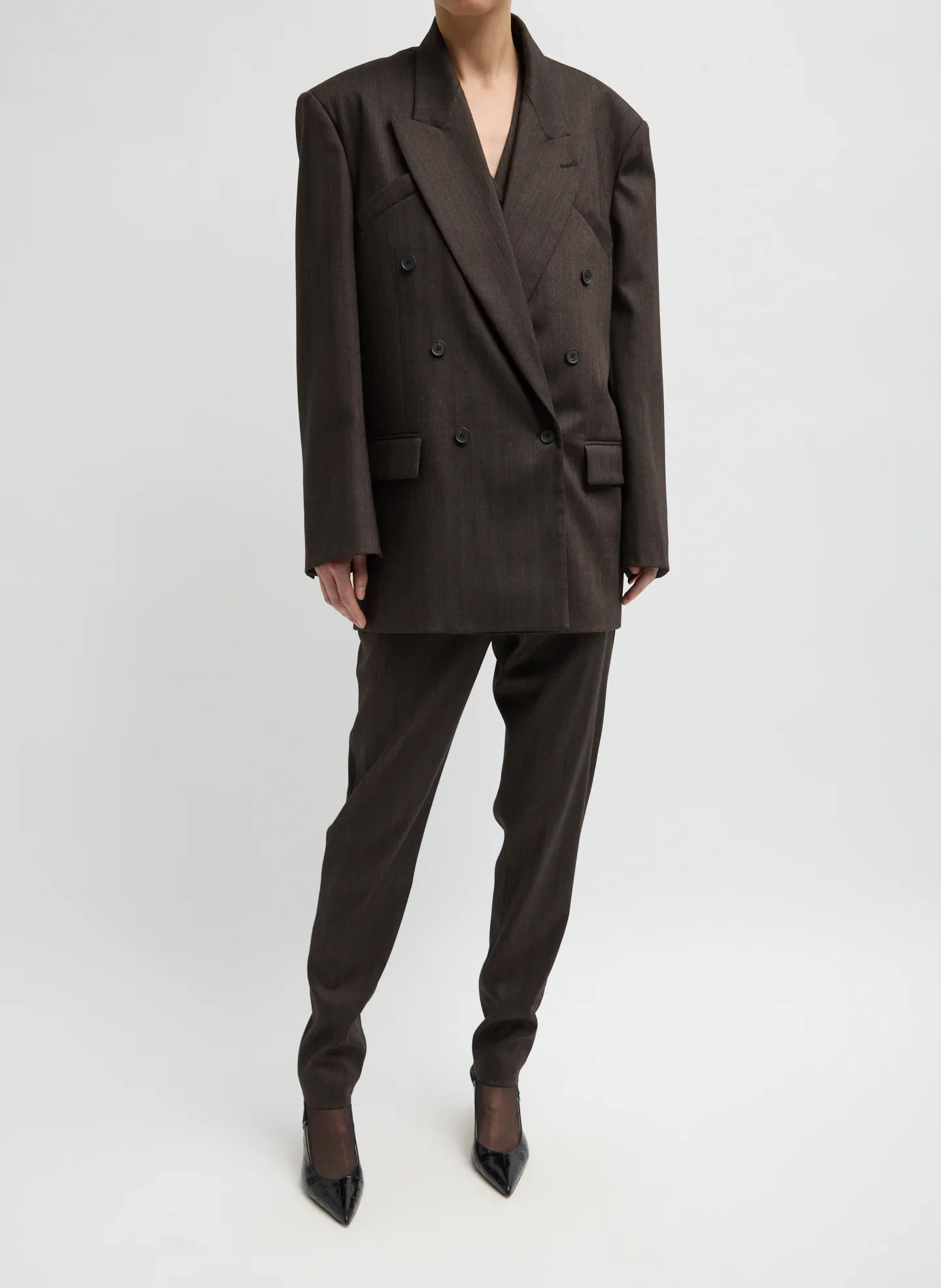 Image of Herringbone Suiting Easy Men's Blazer