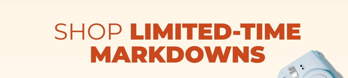Shop Limited-Time Markdowns