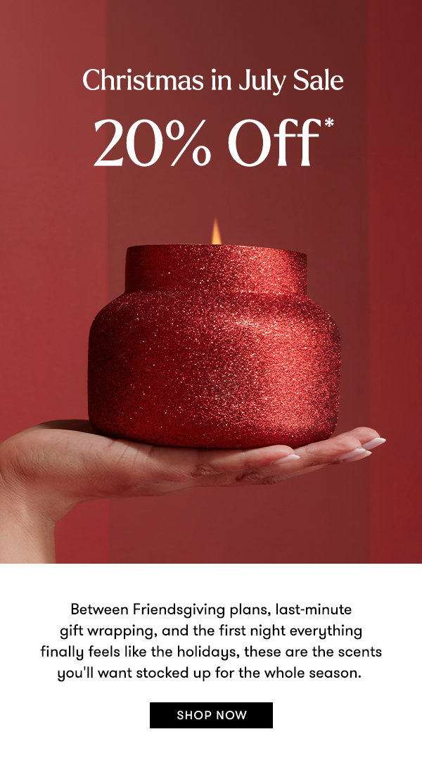 Christmas in July Sale: 20% Off