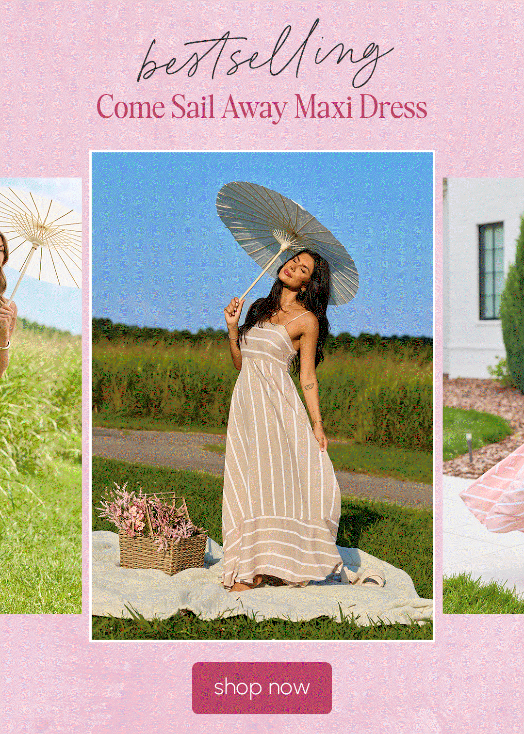 BESTSELLING: Come Sail Away Maxi Dress