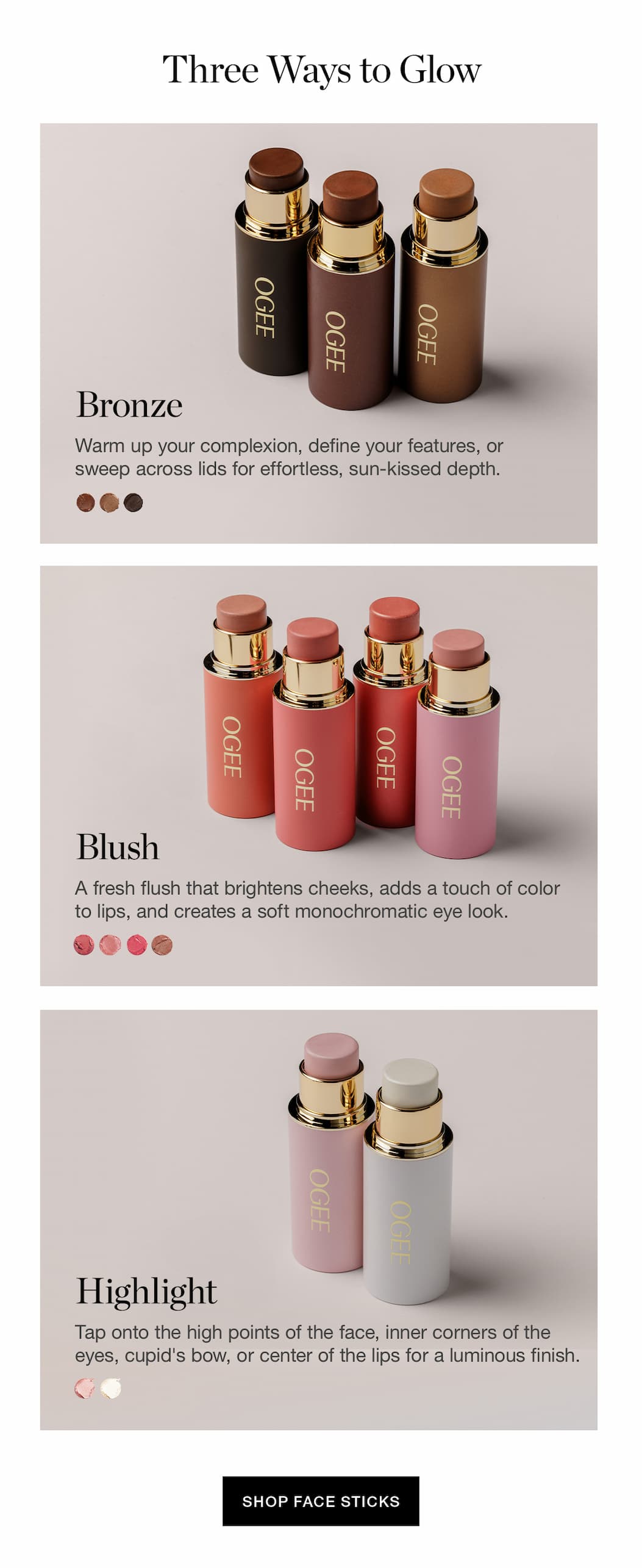 Three Ways to Glow