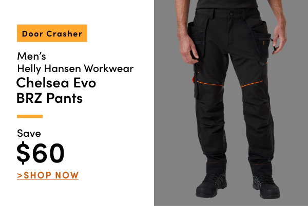 Door Crasher Women's + Men's Helly Hansen Workwear Chelsea Evo BRZ Pants Save $60