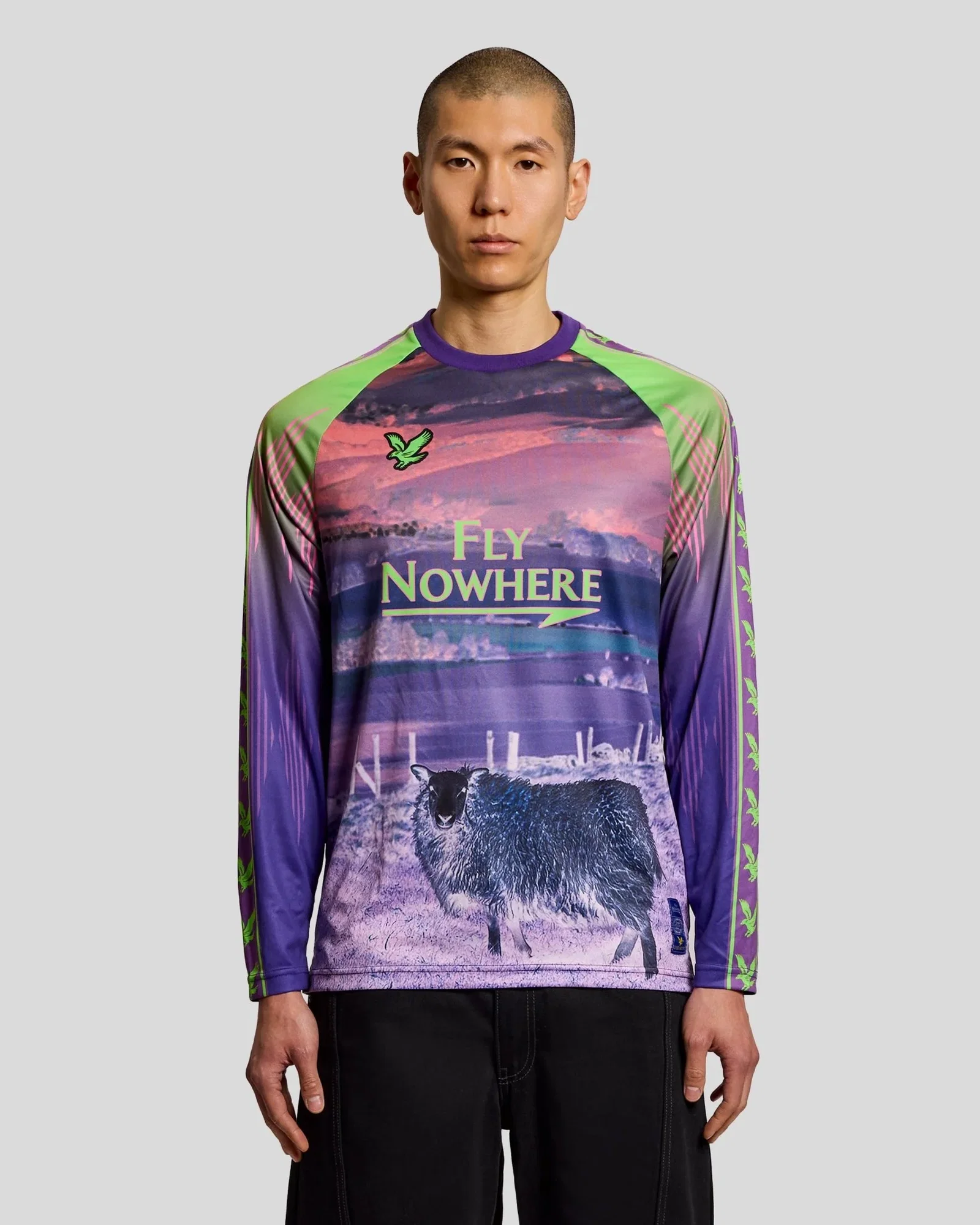 Image of Black Sheep Graphic Long Sleeve Football Jersey