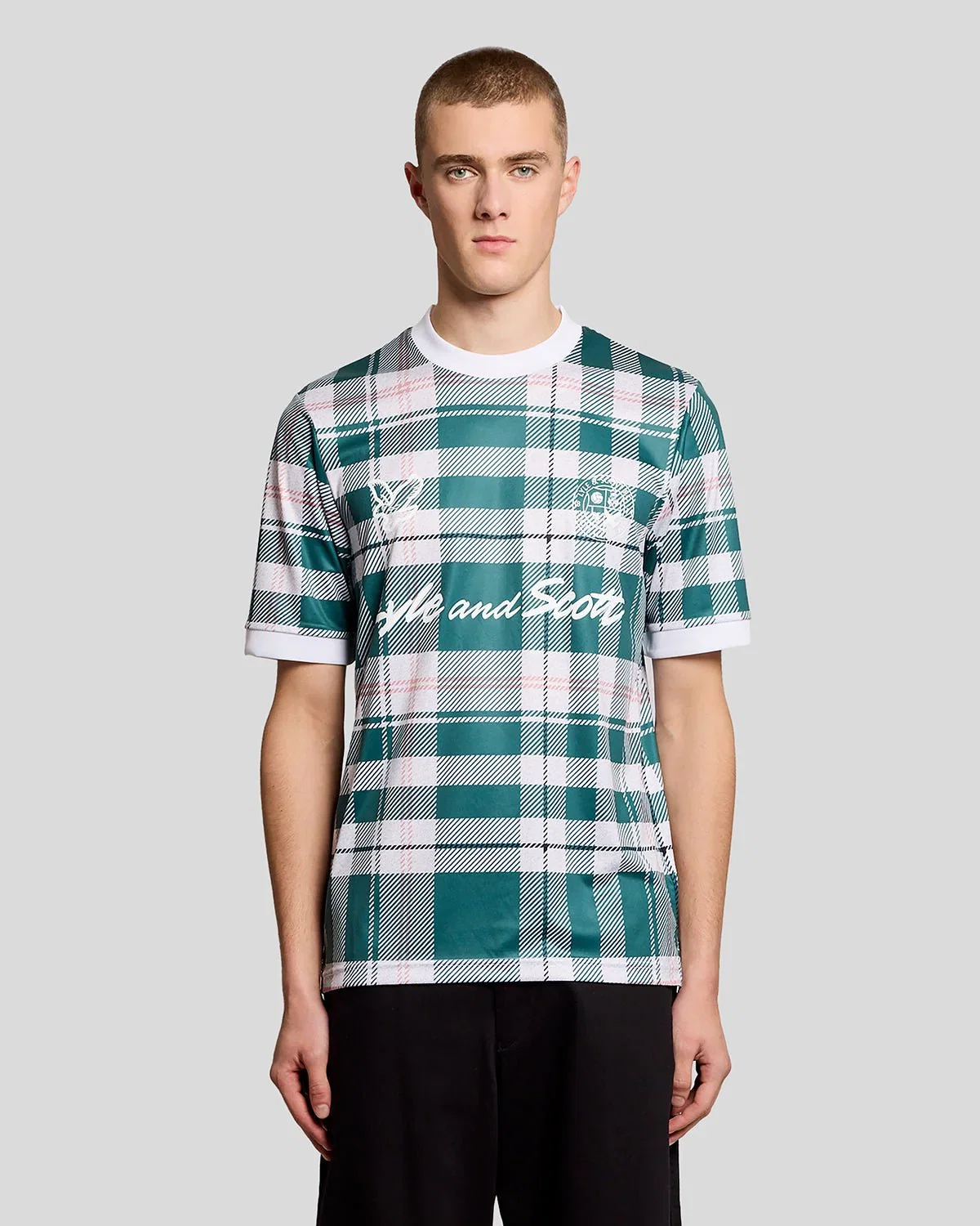 Image of Sports Tartan Check Football Shirt