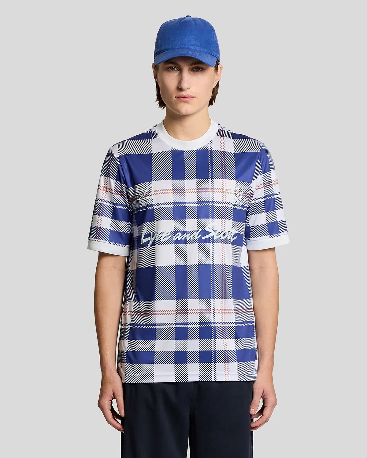 Image of Sports Tartan Check Football Shirt