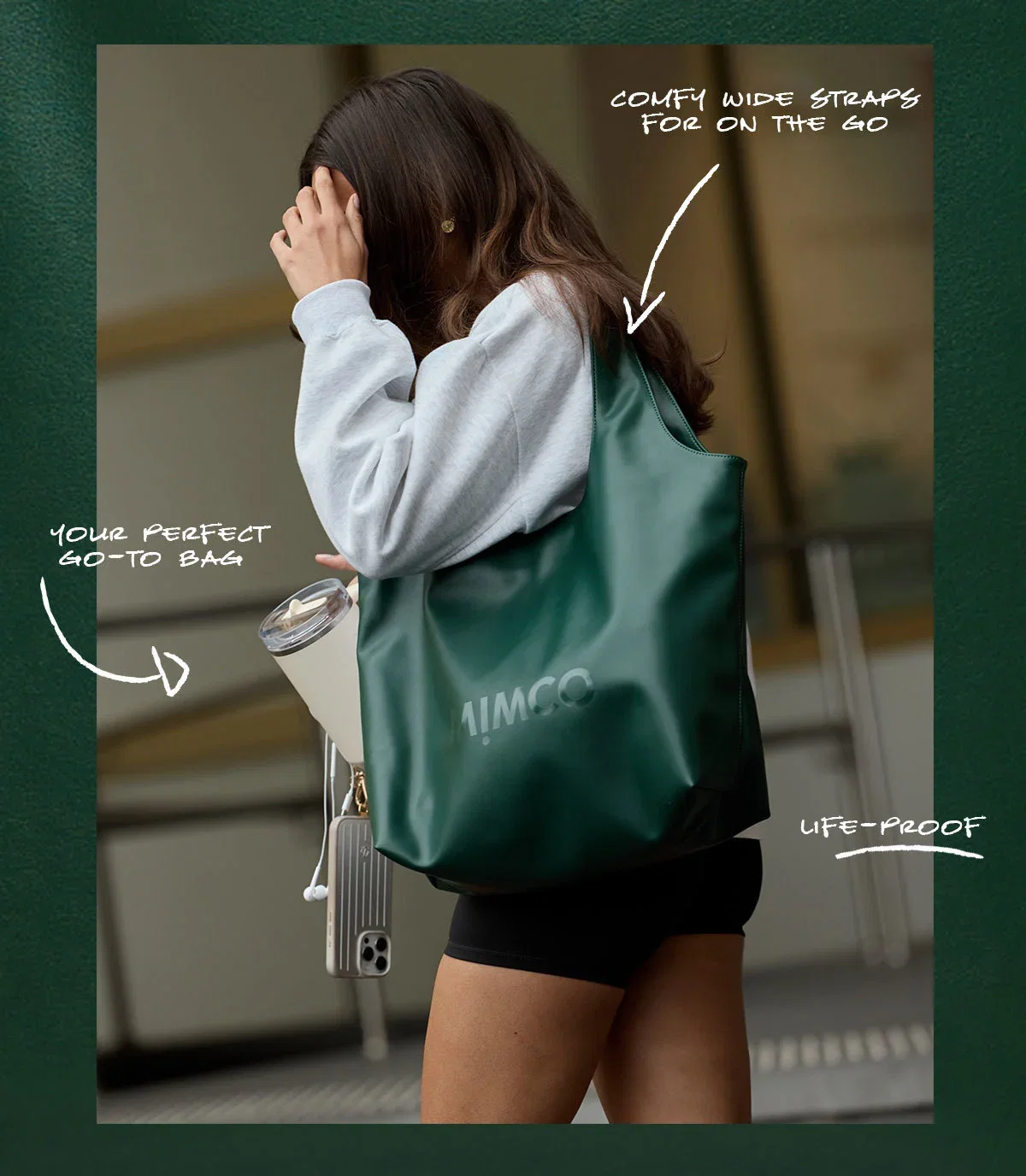 COMFY WIDE STRAPS FOR ON THE GO | YOUR PERFECT GO-TO BAG | LIFE-PROOF