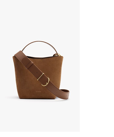 Linea Bucket Bag Cognac Suede