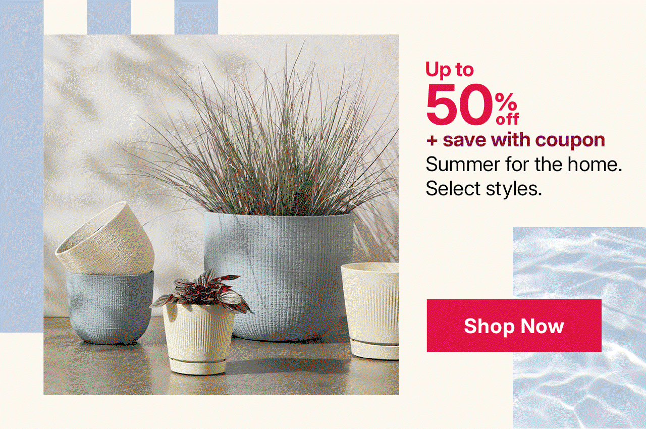 up to 40% off summer for the home