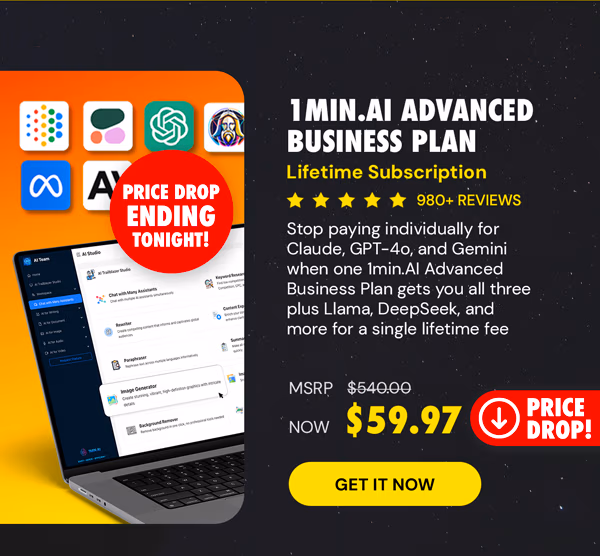 1minAI Advanced Business Plan Lifetime Subscription