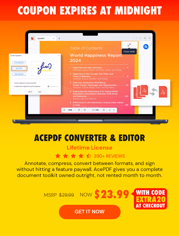AcePDF Converter & Editor: Lifetime License